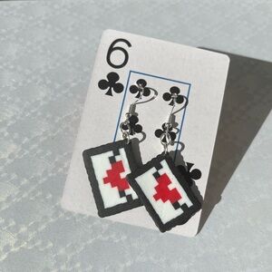 Love Letter Earrings | Handmade Mini Perler Earrings|